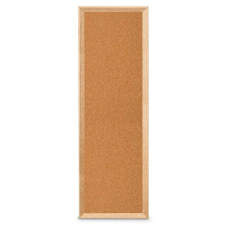 United Visual Products Slim Style Indoor Enclosed Corkboard, 24 UVRDS23SBH-BLACK-RUBBER